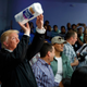 Image via AP. Trump throwing a paper towel roll into the crowd on his October 3rd visit to Puerto Rico.